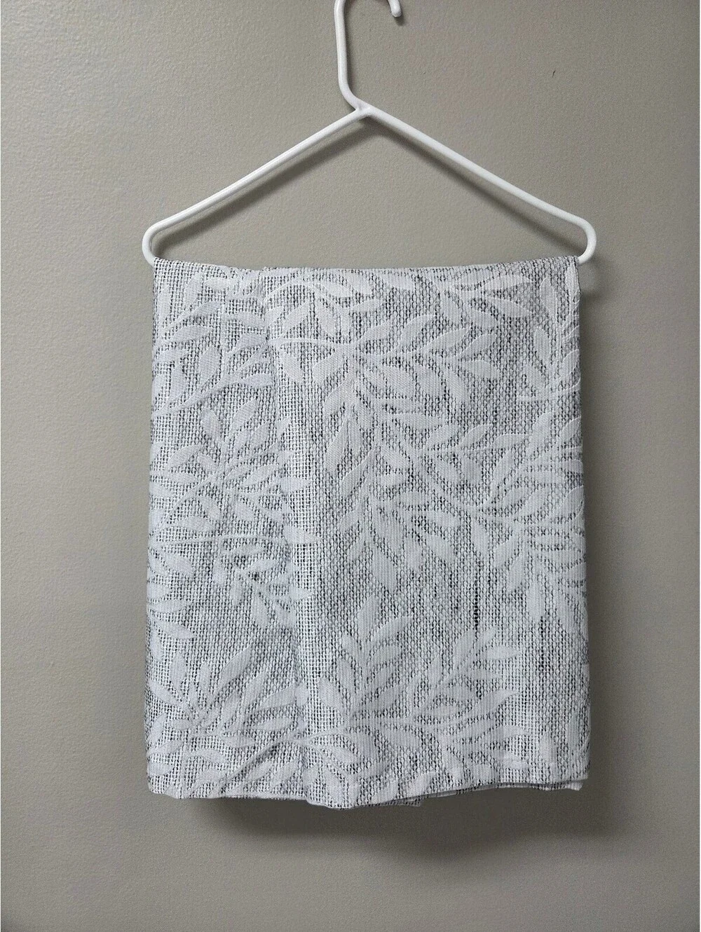 Mainstays Jacquard Blackout Panel Set of 2 Silver Botanical 37'' W x 84'' L